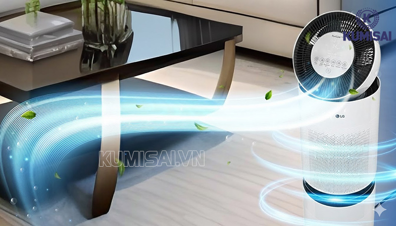 Máy giúp lọc sạch bụi bẩn và các tác nhân gây ô nhiễm