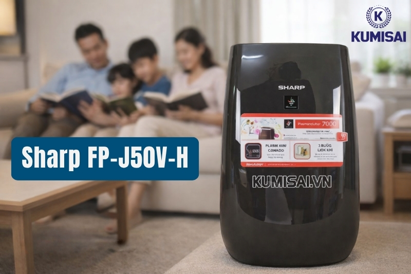 Máy lọc không khí Sharp FP-J50V-H - Giải pháp hoàn hảo cho không gian sống hiện đại