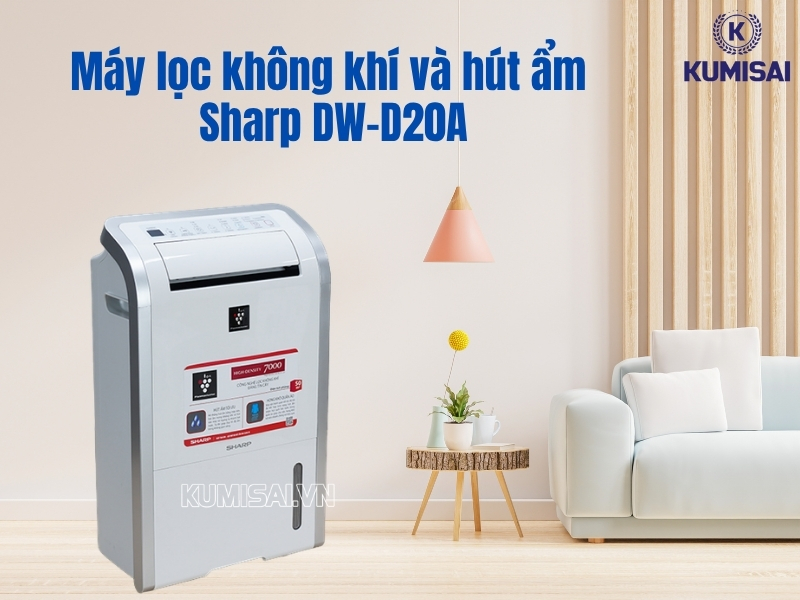 Máy lọc không khí và hút ẩm Sharp DW-D20A