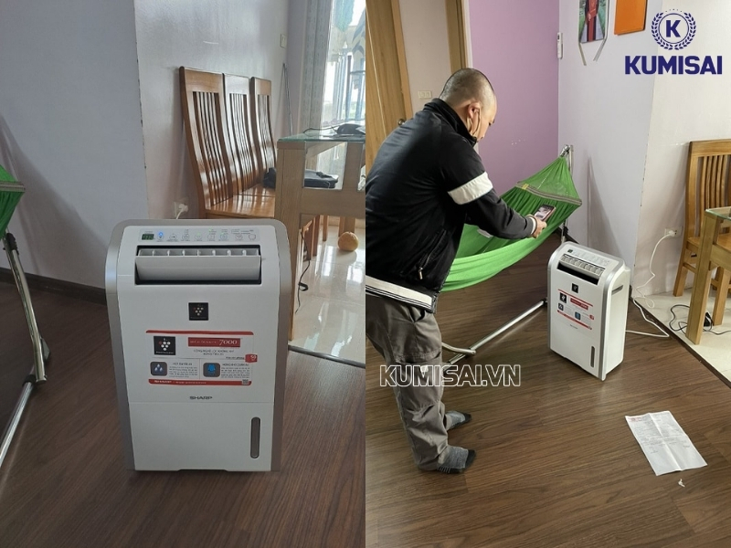 Sharp DW-D20A thiết kế tương đối nhỏ gọn