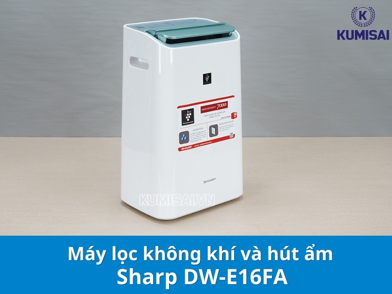 Review chi tiết máy lọc không khí và hút ẩm Sharp DW-E16FA