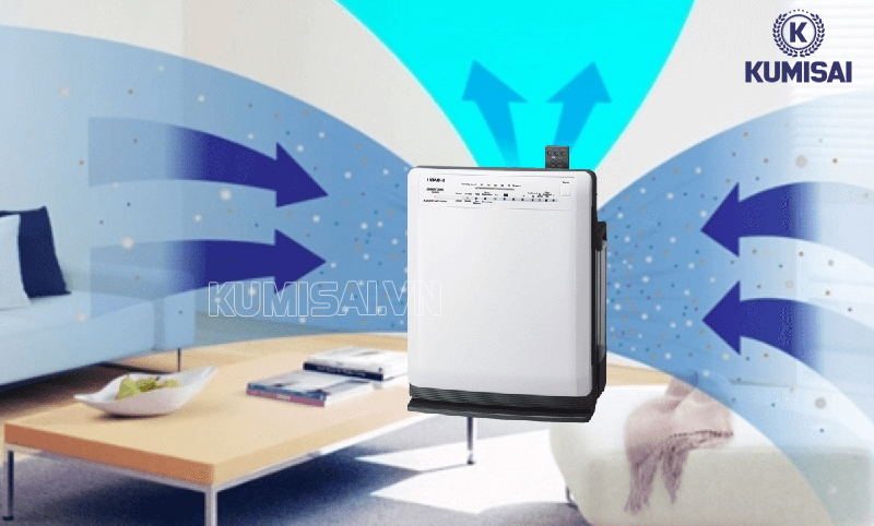 Máy làm sạch không khí hiệu quả trên diện tích lớn