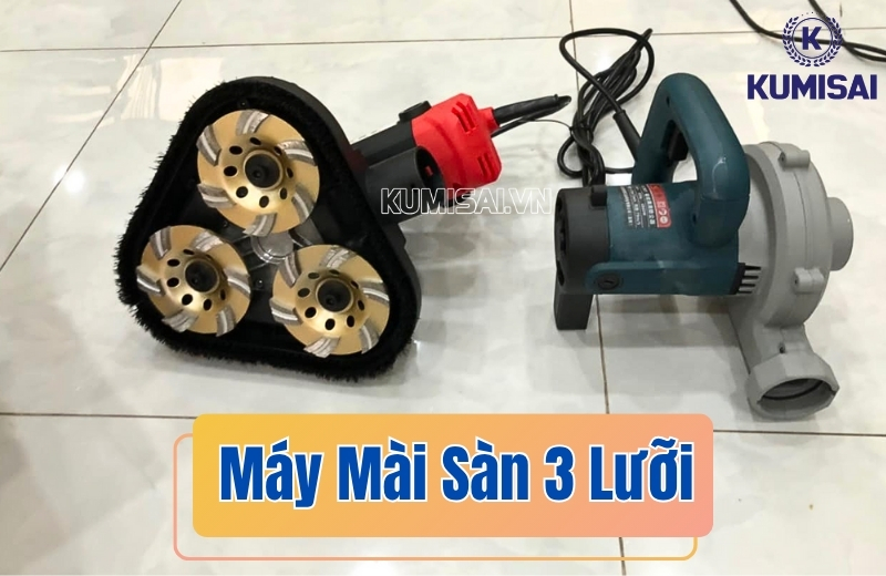 Máy mài sàn 3 lưỡi - Hiệu suất cao, mài phẳng nhanh mọi bề mặt