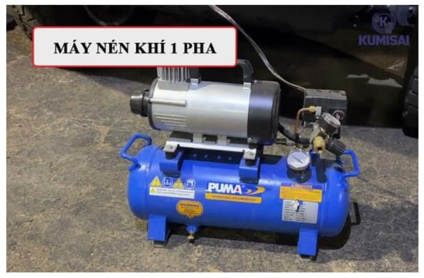 Máy nén khí 1 pha - Máy sử dụng nguồn điện dân dụng 220 Máy nén khí 1 pha - Máy sử dụng nguồn điện dân dụng 220