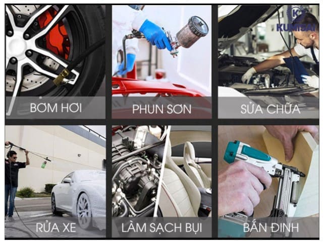 Ứng dụng máy nén khí 1/2hp trong nhiều lĩnh vực cơ bản, phổ biến