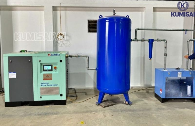 Máy nén khí trục vít Hanbell AA6-22A 1000 lít