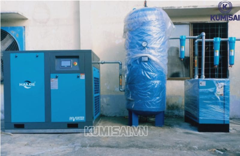 Máy nén khí trục vít 30HP IP 54 Hande 1000 lít