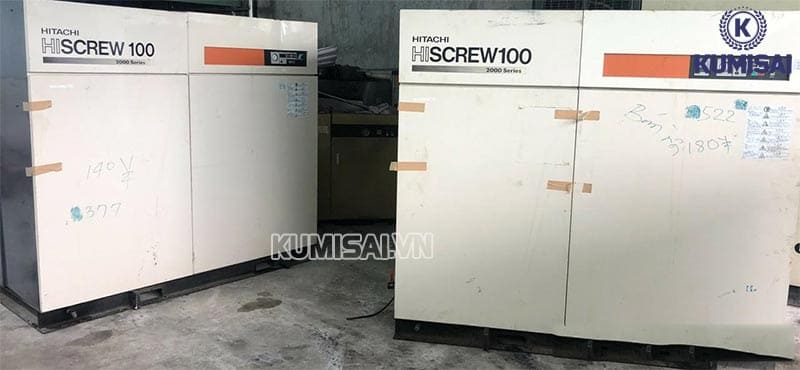 Máy nén khí 100kW Hitachi Nhật bãi cũ