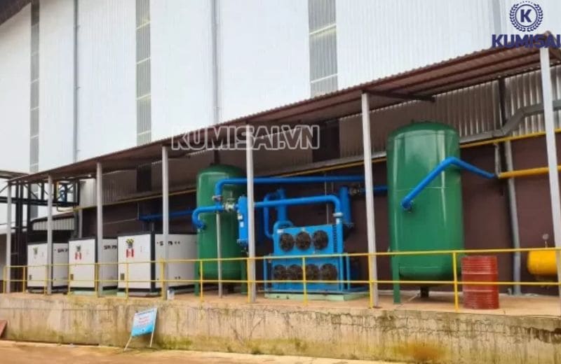 Máy nén khí trục vít không dầu Fusheng SWV120W
