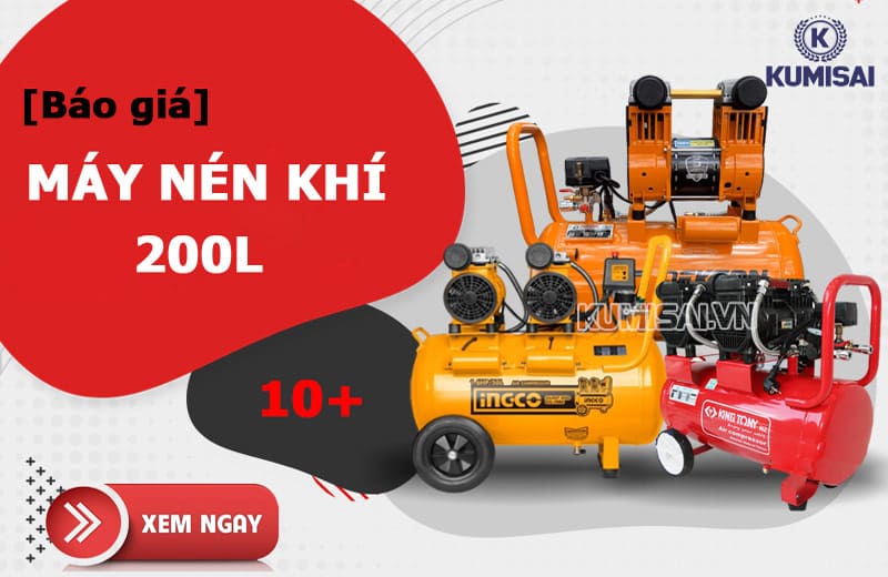 Top máy nén khí 200l nén khí chất lượng, giá tốt