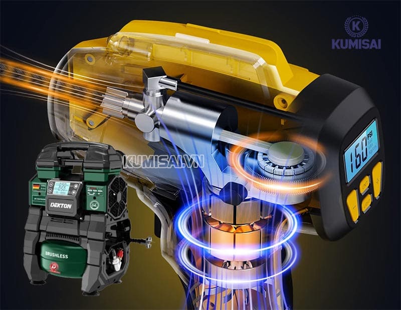 Máy nén khí 21V – Không cần dây điện, mạnh mẽ, đa năng Máy nén khí 21V – Không cần dây điện, mạnh mẽ, đa năng