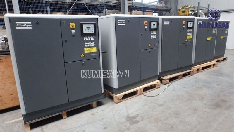 máy nén khí 25hp Model Atlas Copco GA 18 máy nén khí 25hp Model Atlas Copco GA 18