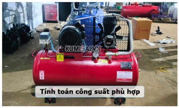 Chọn máy nén khí 300L có công suất phù hợp