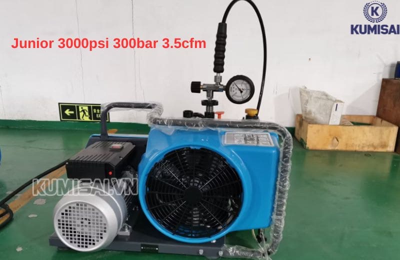 Máy nén khí thở di động Junior 3000psi 30MPa 300bar 3.5cfm