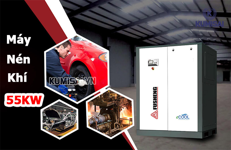 TOP 9+ Máy nén khí 55kW cấp hơi nhanh, bền bỉ, mạnh mẽ
