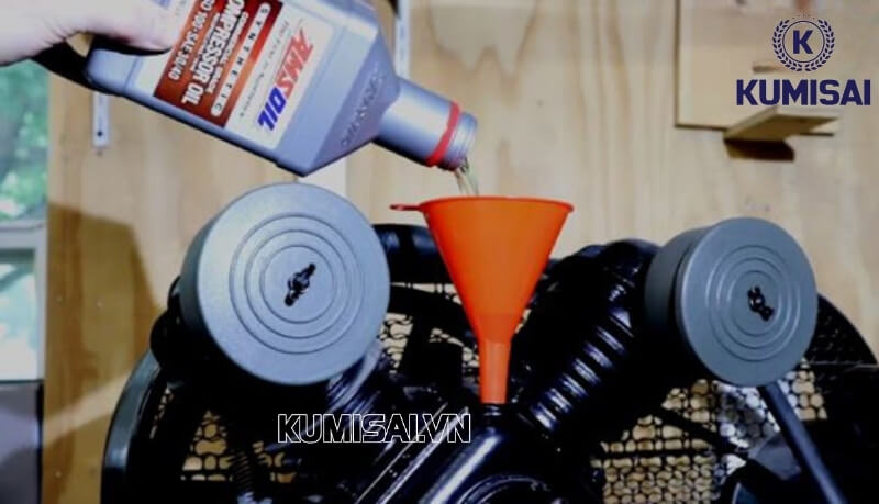 thay dầu cho máy nén khí 5hp