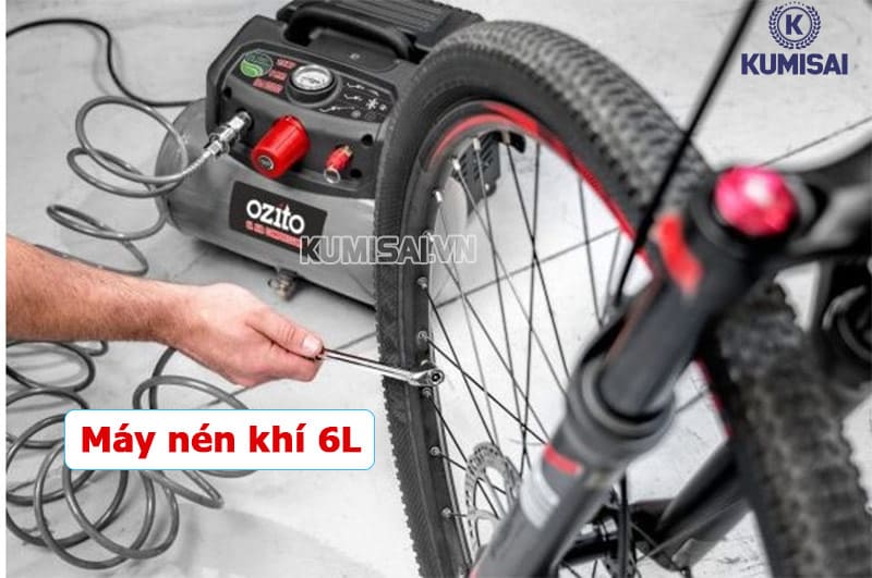 Máy nén khí 6L: Gọn nhẹ, Cấp hơi nhanh, Siêu rẻ