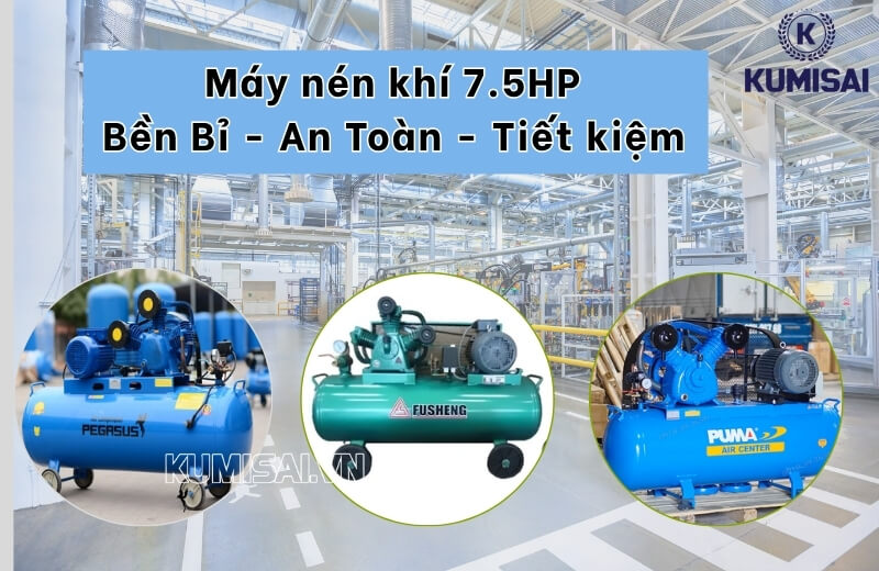Tìm hiểu chi tiết về máy nén khí 7.5HP
