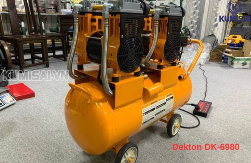 Máy bơm hơi 80L không dầu Dekton DK-6980