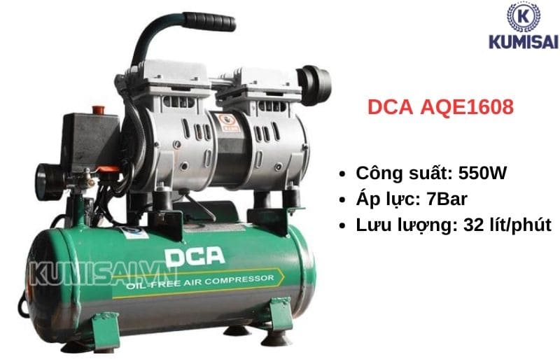 Máy nén khí không dầu 8L DCA AQE1608