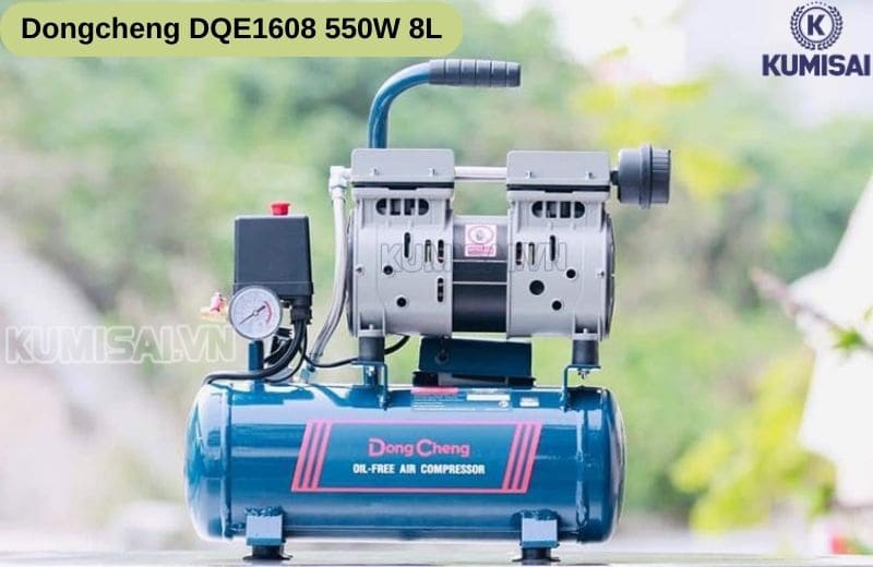 Máy Nén Khí Không Dầu Dongcheng DQE1608 550W 8L