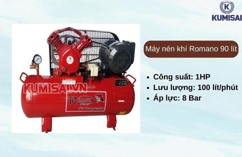 Máy nén khí Romano 90L