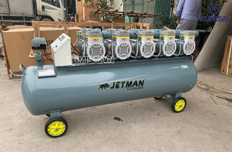 Máy nén khí 200l không dầu Jetman