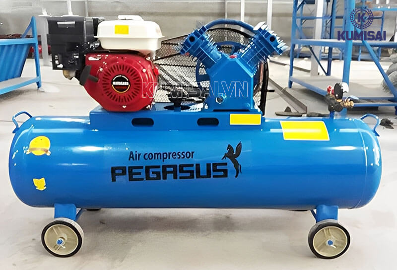 Tìm hiểu về máy nén khí piston đầu nổ chạy xăng Pegasus TM-V-0.25/8-100L