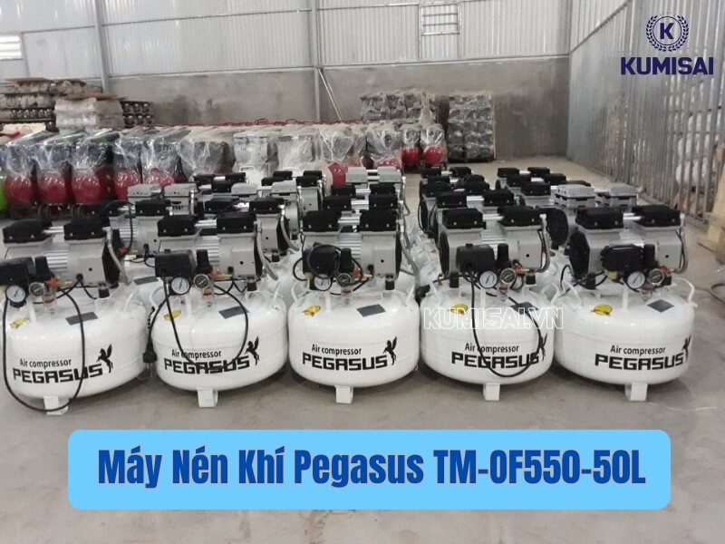 Tìm hiểu máy nén khí mini không dầu Pegasus TM-OF550-50L