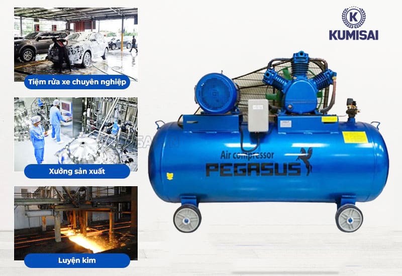 Máy nén khí Pegasus TM-W-1.0/8-500L đa ứng dụng