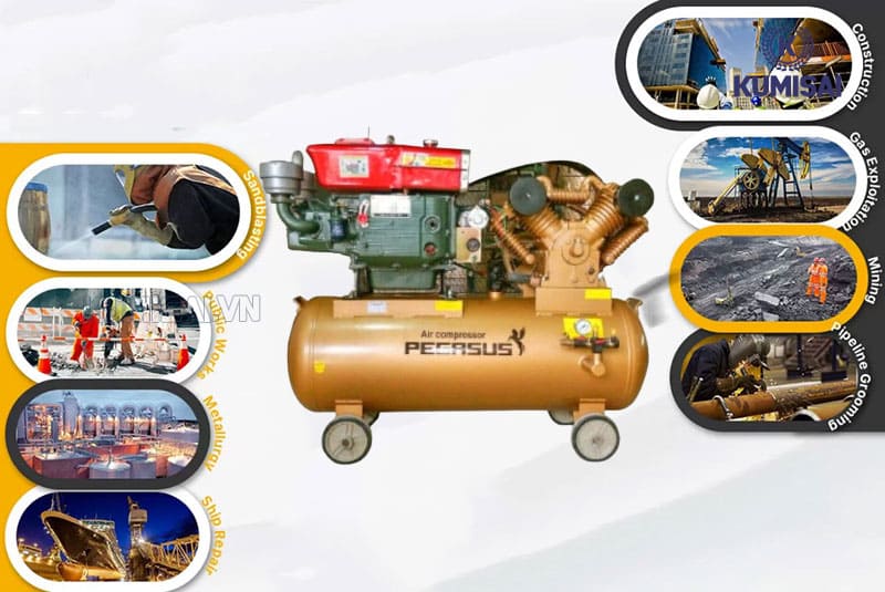Máy nén khí đầu nổ Pegasus TM-W-2.0/8-500L đa ứng dụng