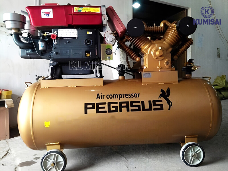 Tìm hiểu máy nén khí piston chạy dầu Pegasus TM-W-2.0/12.5-500L