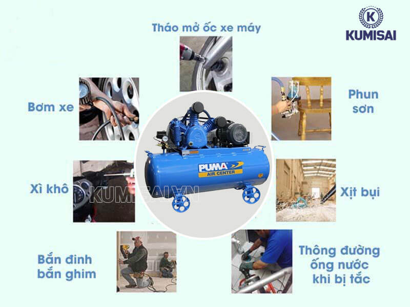 Máy nén khí piston Puma TK-10300 sử dụng trong các ngành nghề