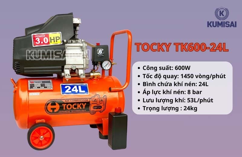 Máy bơm hơi Tocky TK600-24L