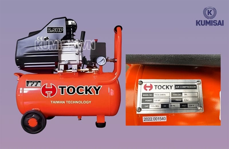 TOP #3 Máy nén khí Tocky cấp hơi nhanh, đa năng, bền bỉ