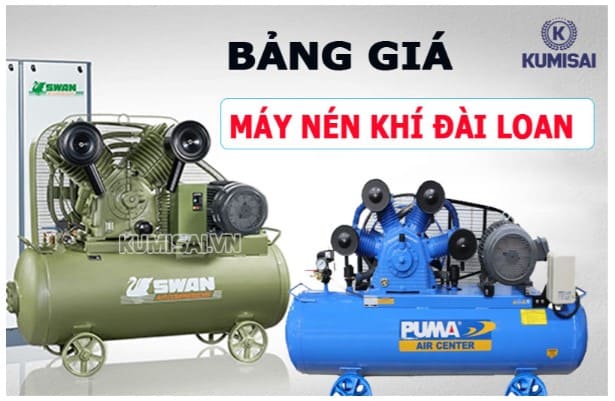 Cập nhật bảng giá máy nén khí Đài Loan Cập nhật bảng giá máy nén khí Đài Loan
