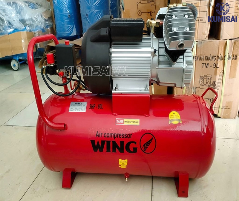Máy nén khí đầu liền Wing TM-0.1/8-60L thiết kế hiện đại