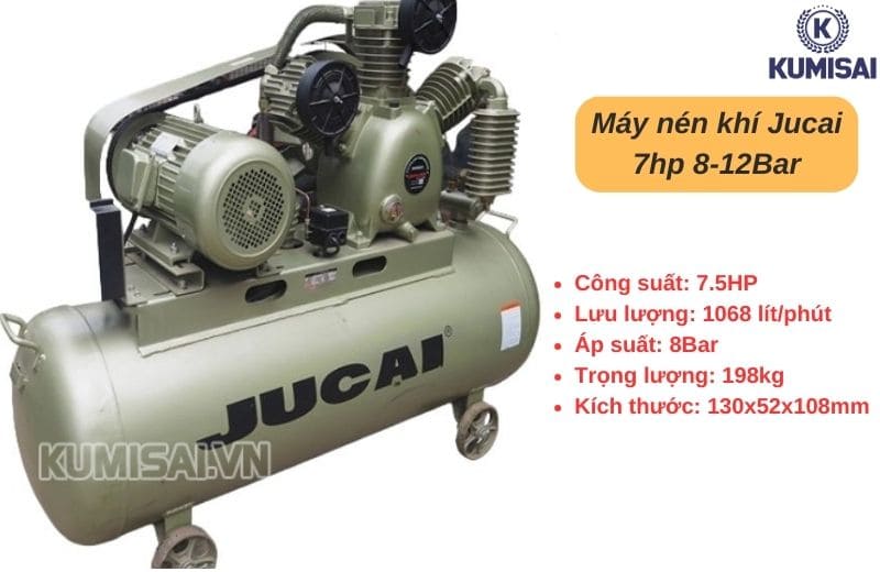 Máy nén khí Jucai 7hp 8-12Bar Máy nén khí Jucai 7hp 8-12Bar