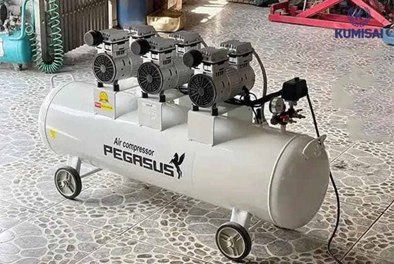 Máy nén khí không dầu, giảm âm Pegasus TM-OF750x3-180L