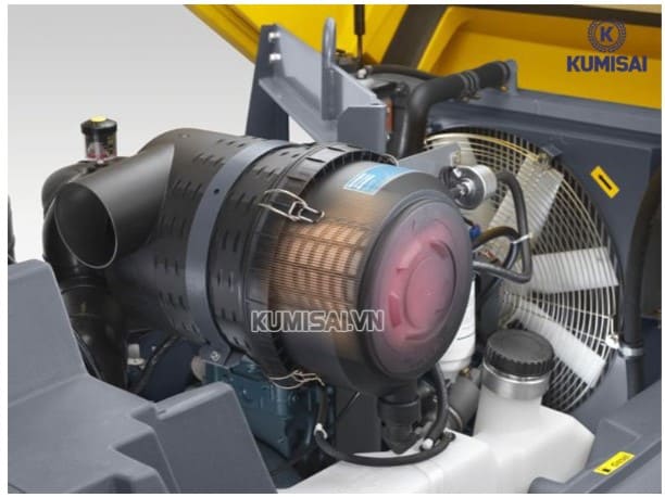 máy nén khí không lên hơi tắc nghẽn bụi bẩn ở bộ lọc gió 