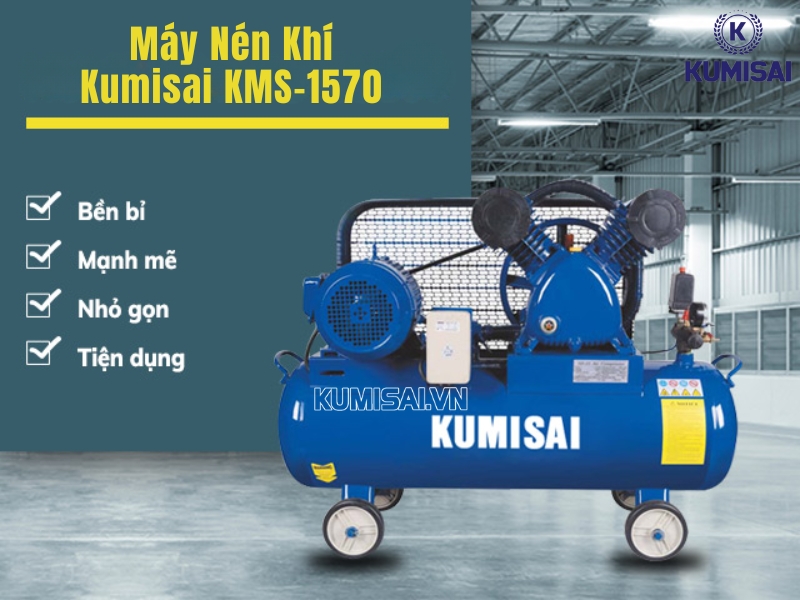 Khám phá ứng dụng máy nén khí mini Kumisai KMS-1570