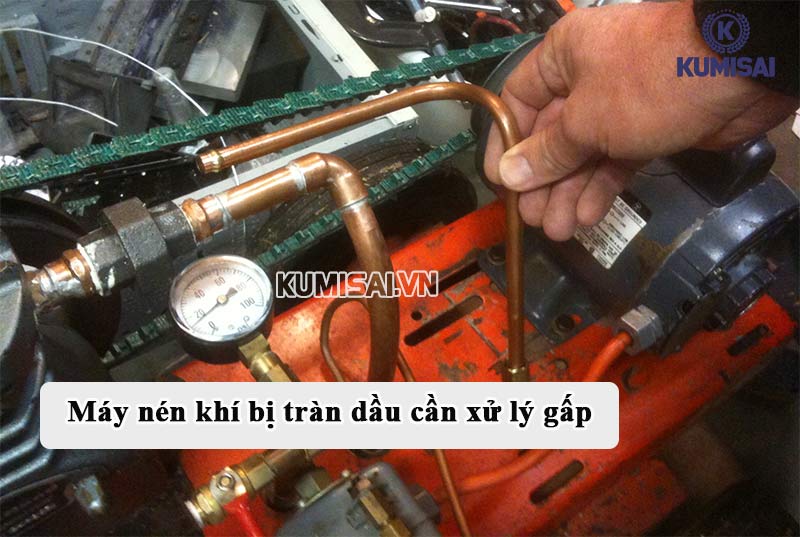 Máy nén khí bị tràn dầu cần xử lý càng sớm càng tốt