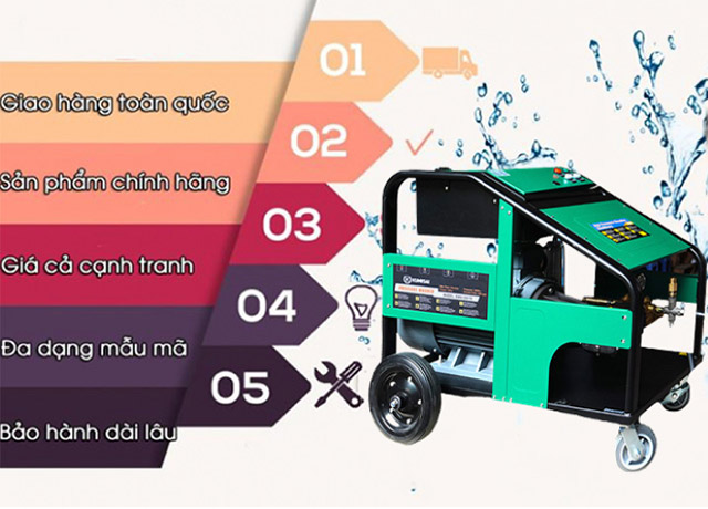 Địa chỉ cung cấp máy rửa xe cao áp chính hãng tại Việt Nam