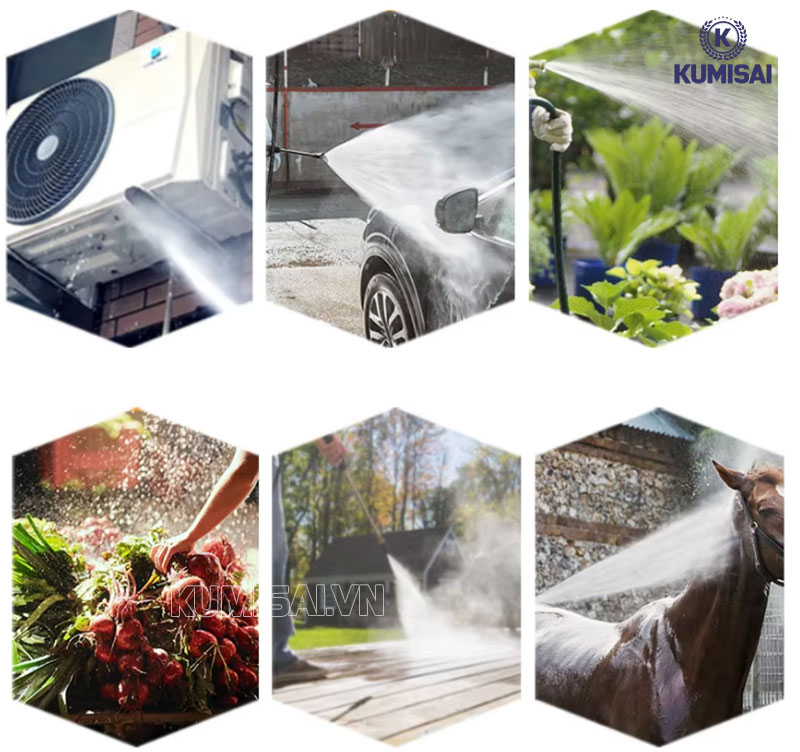 Áp lực phun xịt mạnh mẽ, tính ứng dụng cao 