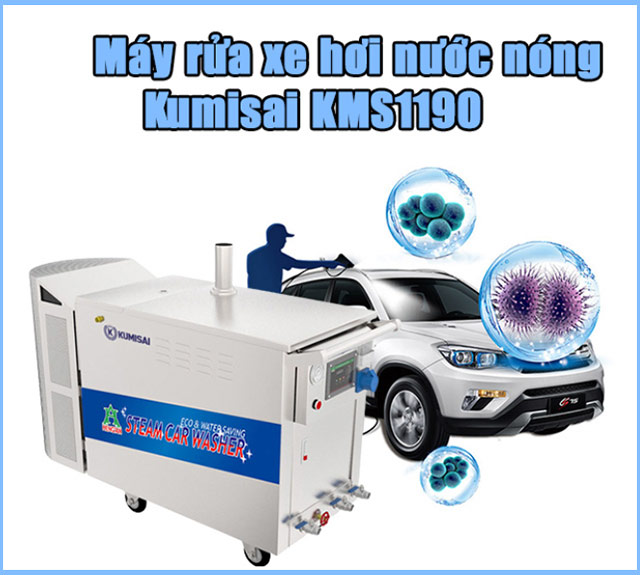 Tìm hiểu về máy rửa xe hơi nước nóng Kumisai KMS1190