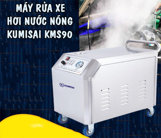 Máy rửa xe hơi nước nóng Kumisai KMS90