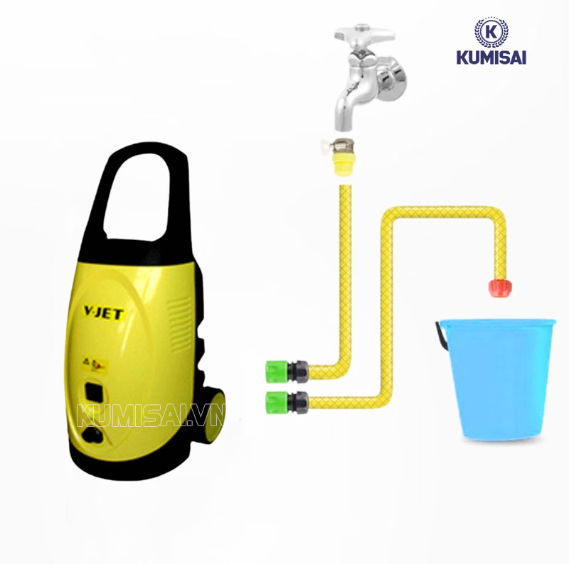 Máy rửa xe mini V-Jet VJ 110 nhiều tính năng hiện đại 