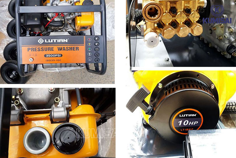 Các bộ phận của máy rửa xe chạy dầu Diesel LUTIAN 18D35-10A