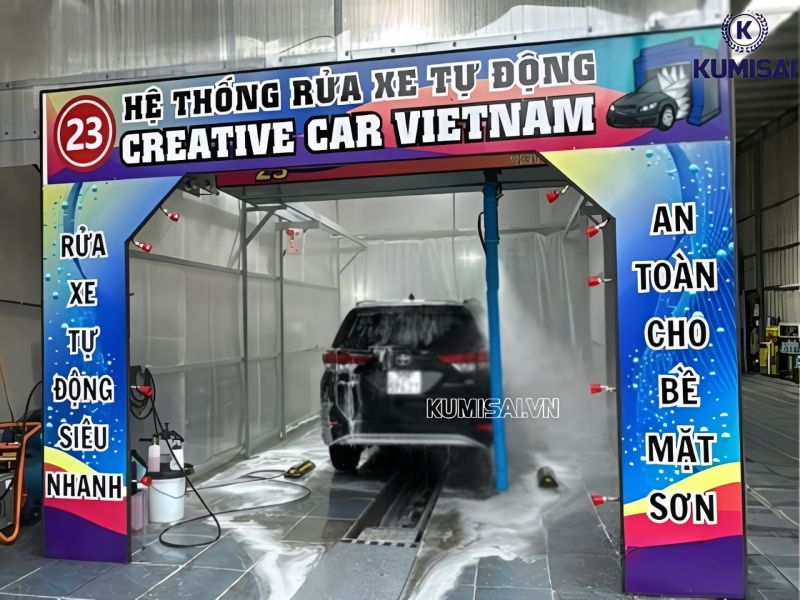 Hệ thống rửa xe tự động hoàn toàn Creative Car Việt Nam Hệ thống rửa xe tự động hoàn toàn Creative Car Việt Nam