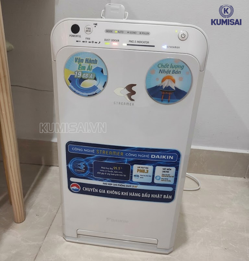 Đặt máy lọc không khí Daikin MC55UVM6 ở nơi thoáng mát, bằng phẳng